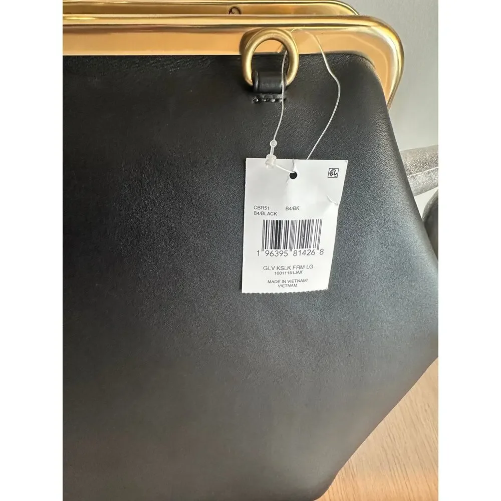 COACH Large Oversized Kisslock Frame Shoulder Clutch Bag - New